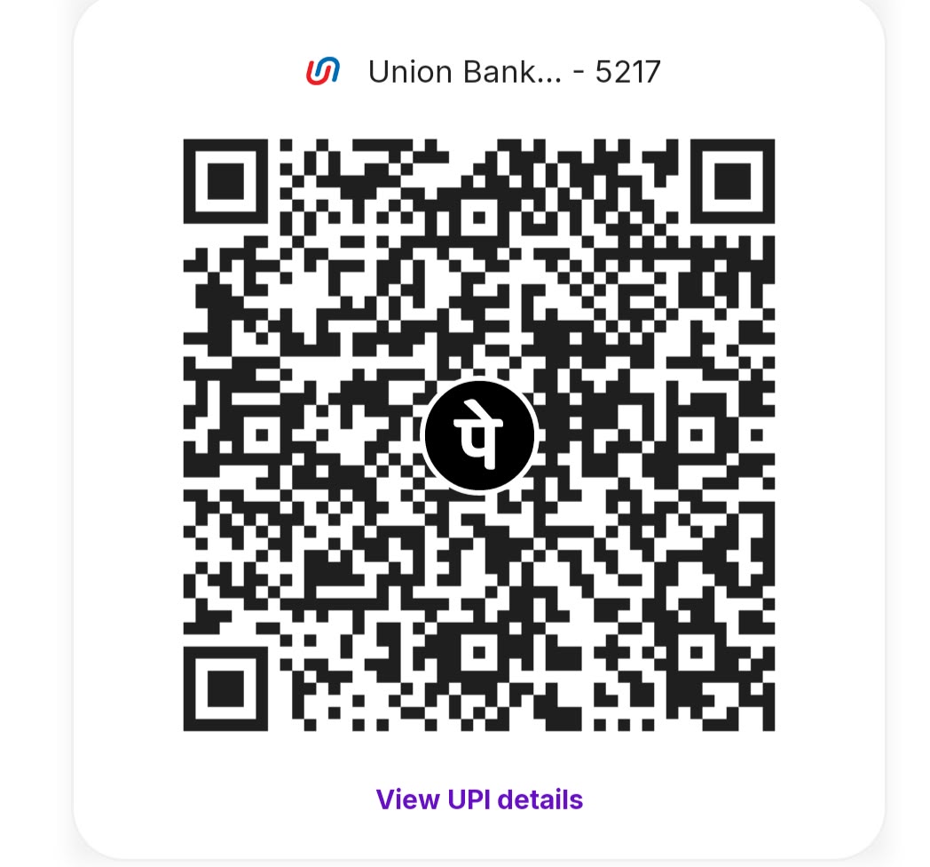 3D Academy fee payment QR code